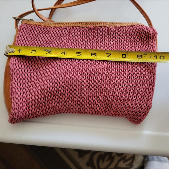 Talbots Dusty Rose Leather Crossbody Bag - Picture 4 of 6